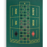 Tapis Roulette drap DN - GM 130x90 - jeu de casino tapis de roulette - Rouge et Noir