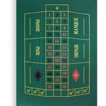 Tapis Roulette drap DN - PM 100x60 - jeu de casino tapis de roulette - Rouge et Noir