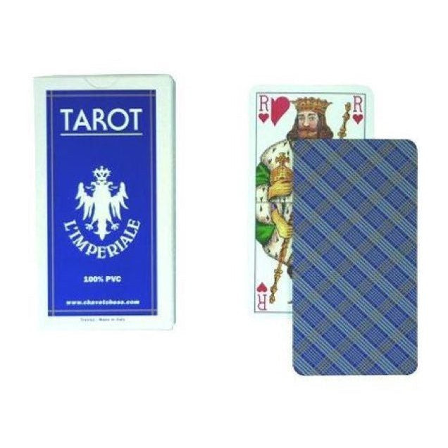 Tarot 100% plastique - DN - jeu de cartes jeu de tarots à jouer - Rouge et Noir