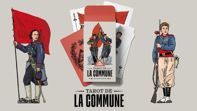 Tarot de la commune - jeu de cartes jeu de tarots à jouer - Rouge et Noir