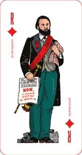Tarot de la commune - jeu de cartes jeu de tarots à jouer - Rouge et Noir