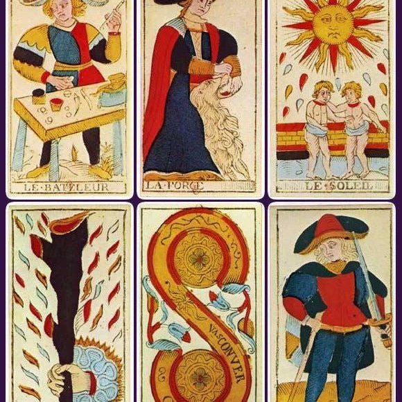 Tarot de Marseille - Nicolas Conver - jeu divinatoire - Rouge et Noir