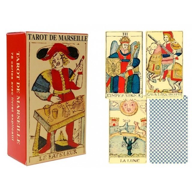 Tarot de Marseille - Piatnik - jeu divinatoire - Rouge et Noir