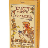 Tarot des fleurs - jeu de cartes jeu de tarots à jouer - Rouge et Noir