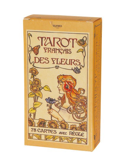 Tarot des fleurs - jeu de cartes jeu de tarots à jouer - Rouge et Noir