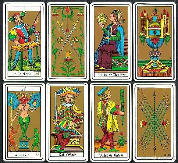 Tarot div Oswald Wirth - jeu divinatoire - Rouge et Noir