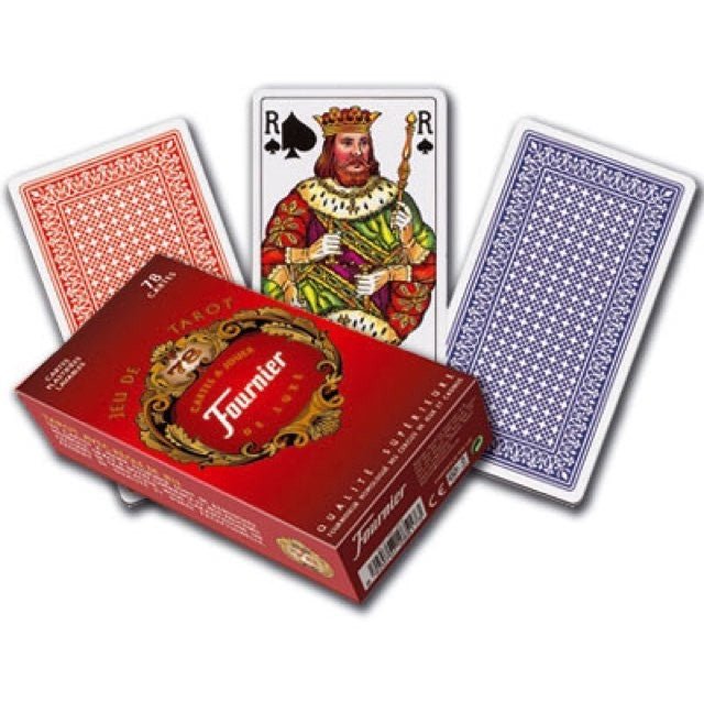 Tarot Fournier - jeu de cartes jeu de tarots à jouer - Rouge et Noir