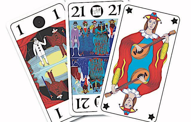 Tarot - Le Fabuleux - jeu de cartes jeu de tarots à jouer - Rouge et Noir