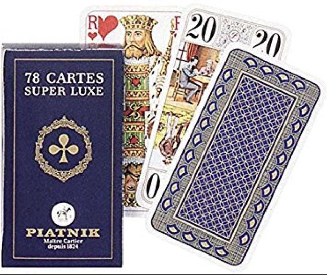 Tarot Piatnik - Super Luxe - jeu de cartes jeu de tarots à jouer - Rouge et Noir