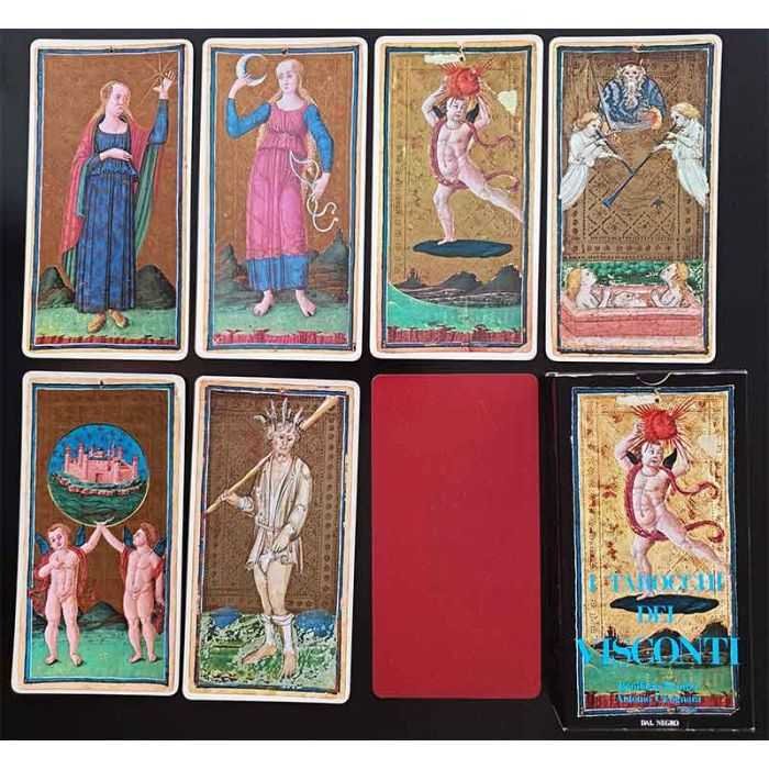 Tarot Visconti - DN - jeu divinatoire - Rouge et Noir