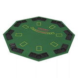 Top Poker octogonal - tapis de poker - Rouge et Noir