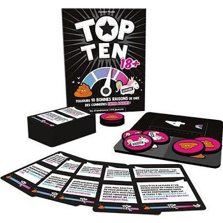 Top Ten 18+ - Jeu de plateau ambiance - Rouge et Noir