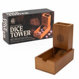 Tour à dés en bois - Baffle box - videau accessoire de backgammon - Rouge et Noir