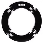 Tour de cible fléchettes - 4 pièces - One 80 - accessoire Fléchettes - Rouge et Noir