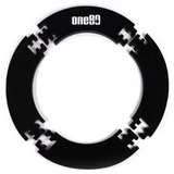 Tour de cible fléchettes - 4 pièces - One 80 - accessoire Fléchettes - Rouge et Noir