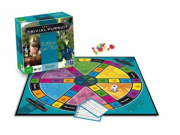 Trivial Pursuit - Edition des Vins - Jeu de questions - Rouge et Noir