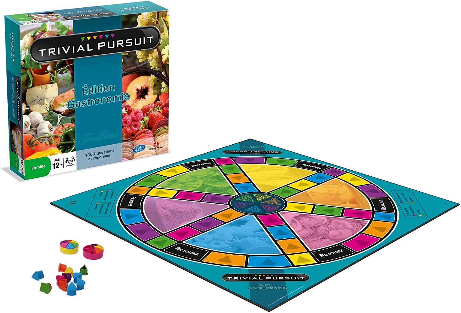 Trivial Pursuit - Gastronomie - Jeu de questions - Rouge et Noir