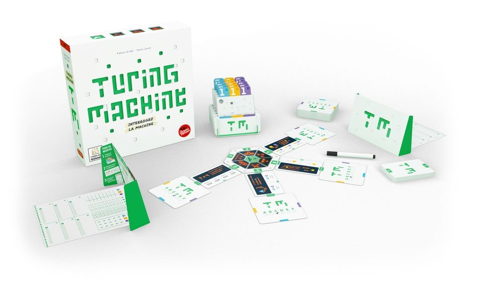 TURING MACHINE - Jeu de plateau de stratégie à deux enfants cadeau adulte - Rouge et Noir