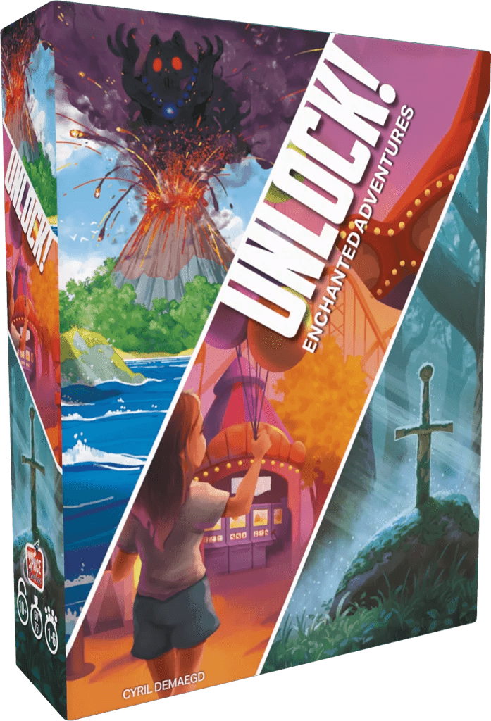 Unlock ! - Enchanted Adventures - Jeu de plateau de stratégie coopératif - Rouge et Noir