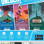 Unlock ! - Enchanted Adventures - Jeu de plateau de stratégie coopératif - Rouge et Noir