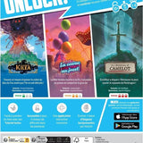 Unlock ! - Enchanted Adventures - Jeu de plateau de stratégie coopératif - Rouge et Noir
