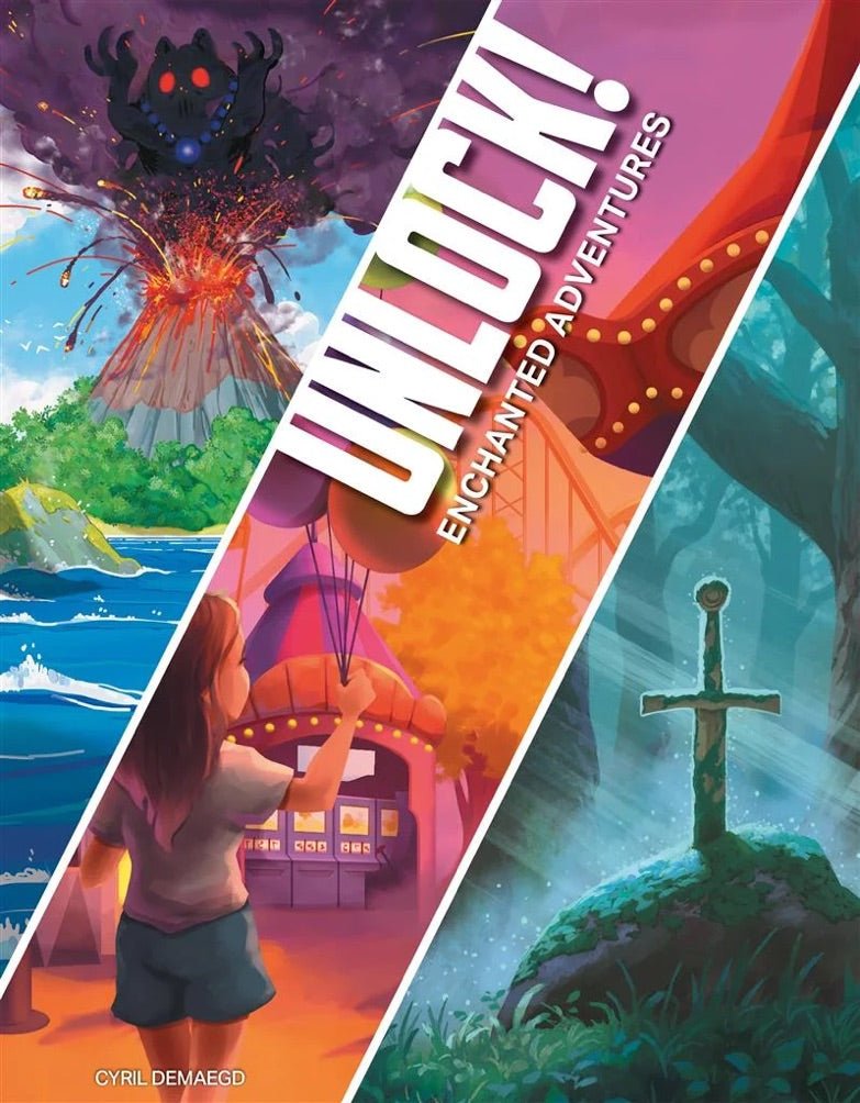 Unlock ! - Enchanted Adventures - Jeu de plateau de stratégie coopératif - Rouge et Noir