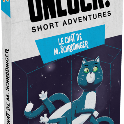 Unlock ! Short Adventures - Le chat de M.Schrödinger - Jeu de plateau de stratégie coopératif - Rouge et Noir