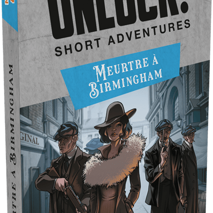 Unlock ! Short Adventures - Meurtre à Birmingham - Jeu de plateau de stratégie coopératif - Rouge et Noir