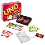 Uno deluxe - Jeu de plateau d'ambiance et de vivacité enfants - Rouge et Noir