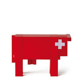 Vache suisse - casse - tête en bois jeu design - Rouge et Noir