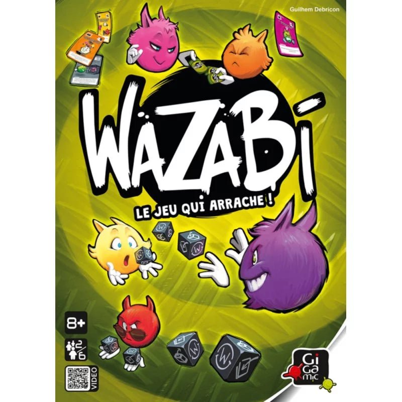 Wazabi - jeu de plateau de stratégie et ambiance - Rouge et Noir