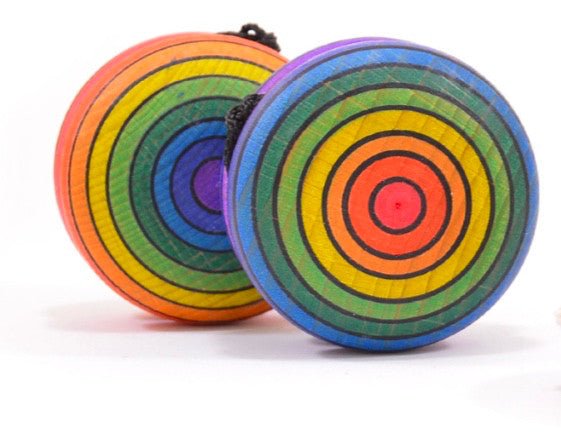 Yoyo Couleurs en Bois - GM - Jonglerie - Rouge et Noir