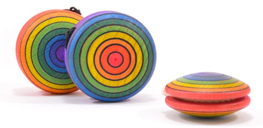 Yoyo Couleurs en Bois - PM - Jonglerie - Rouge et Noir