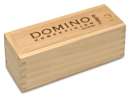 Dominos double 6 competition plumier bois blanc