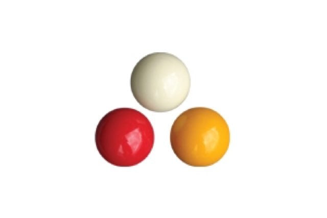Boules de billard français - tricolores