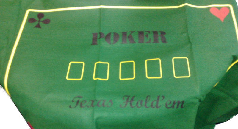 Tapis de poker feutre avec inscriptions - 180 x 90 cm