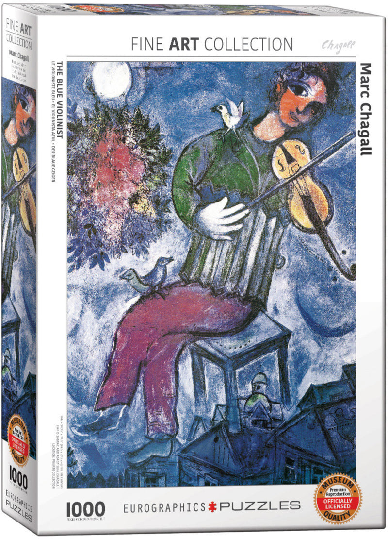 Puzzle Eurographics - 1000 p - Le violoniste bleu - Chagall