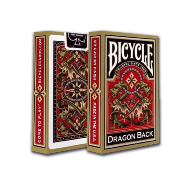 Bicycle Dragon Back - Rouge et doré