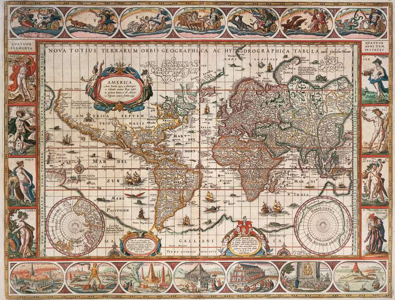 Puzzle Ravensburger - 2000 p - Planisphère de 1650