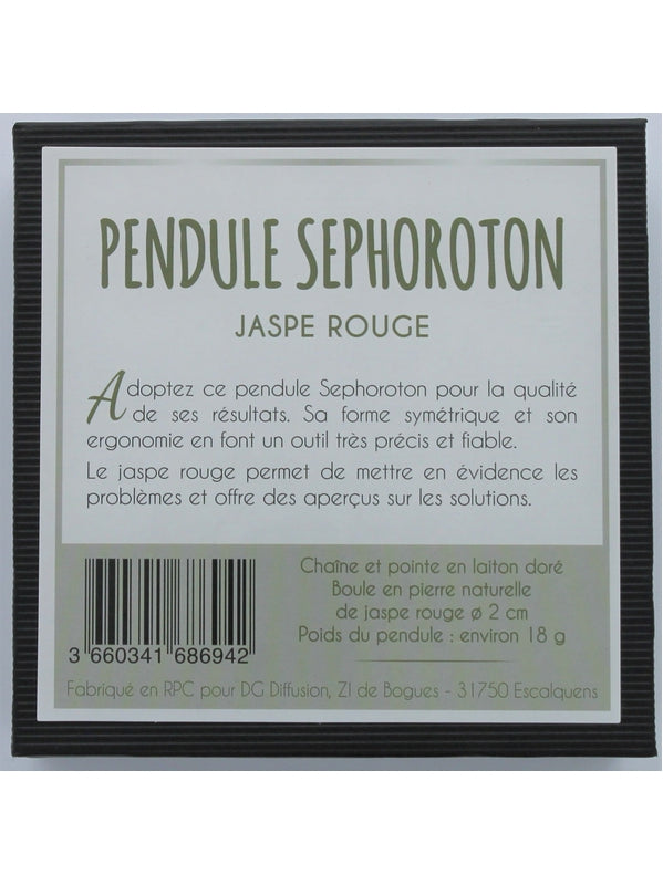 Pendule Sephoroton - Jaspe Rouge