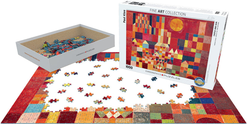 Puzzle Eurographics - 1000 p - Chateau et soleil - Klee