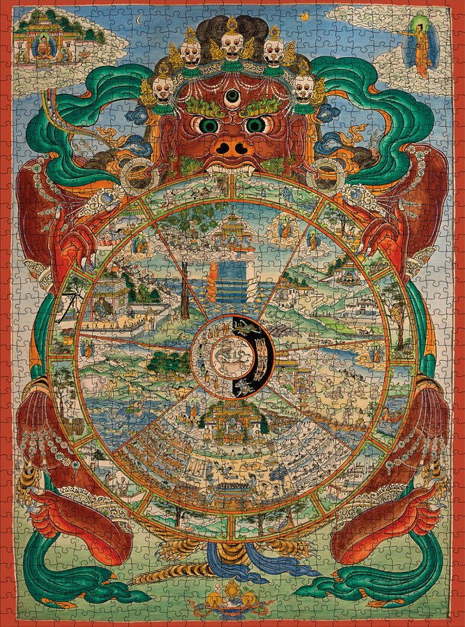 Puzzle Pomegranate - 1000 p - The wheel of life - Tibetan Art