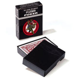Cartes NTP Floreale - 100 % plastique - cartes de poker - Rouge et Noir