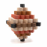 Casse - Tête Cristal 51 - Casse - tête en bois étoile - Rouge et Noir