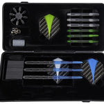 Fléchettes Brass Blackcoated - Coffret Cadeau - Fléchettes acier - Rouge et Noir