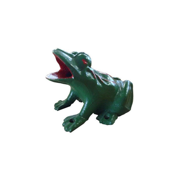 Grenouille en fonte pour jeu de tonneau - Jeu d'adresse en bois - Rouge et Noir