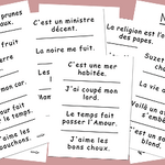 100 Contrepèteries de salon - fin de soirée à partager - Rouge et Noir