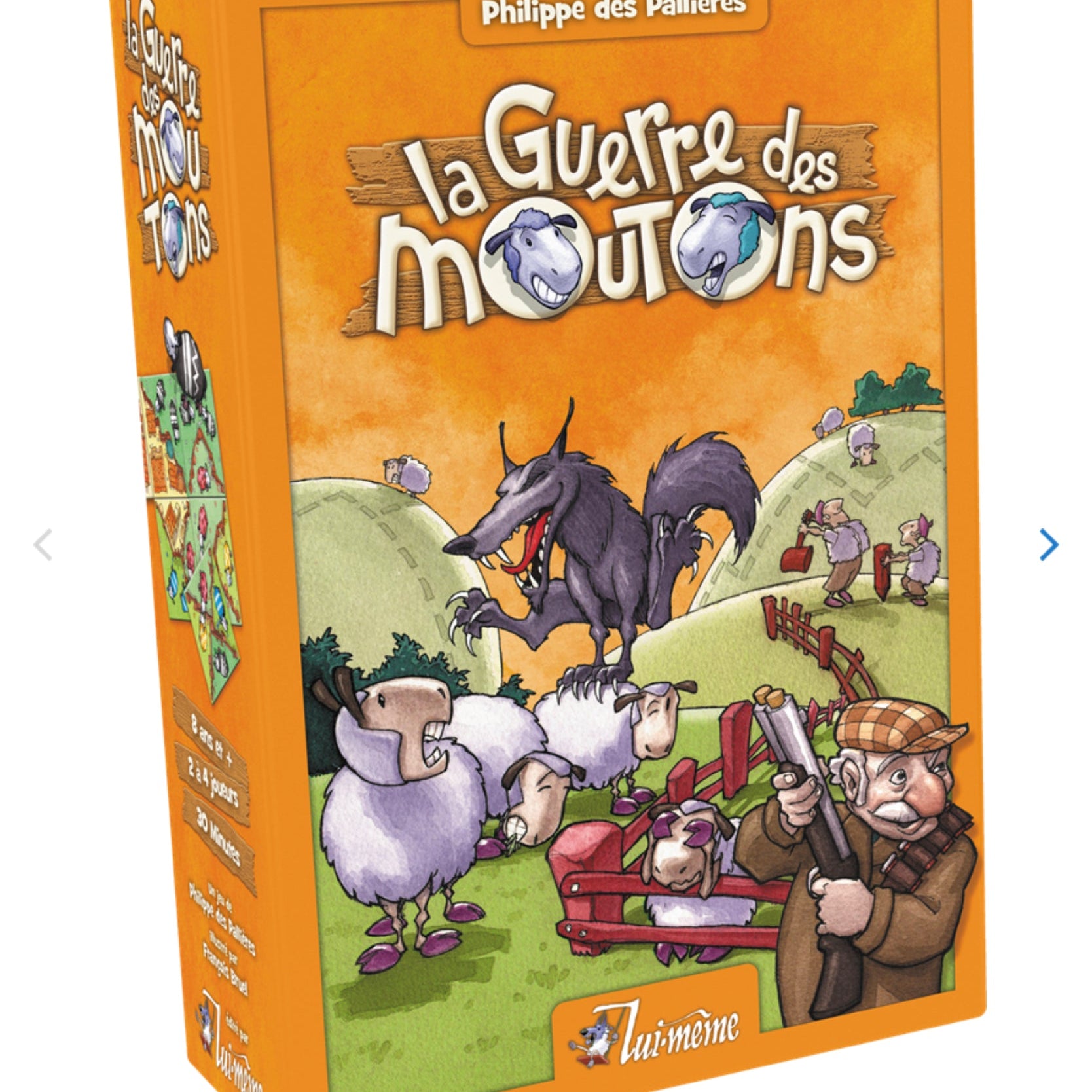 La Guerre des moutons - Jeu de plateau de stratégie à deux enfants - Rouge et Noir