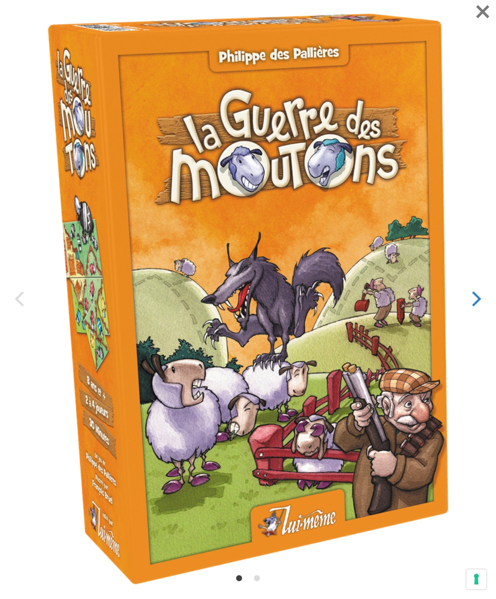 La Guerre des moutons - Jeu de plateau de stratégie à deux enfants - Rouge et Noir