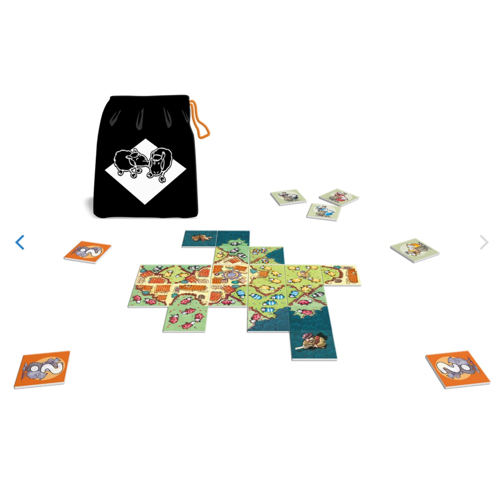 La Guerre des moutons - Jeu de plateau de stratégie à deux enfants - Rouge et Noir